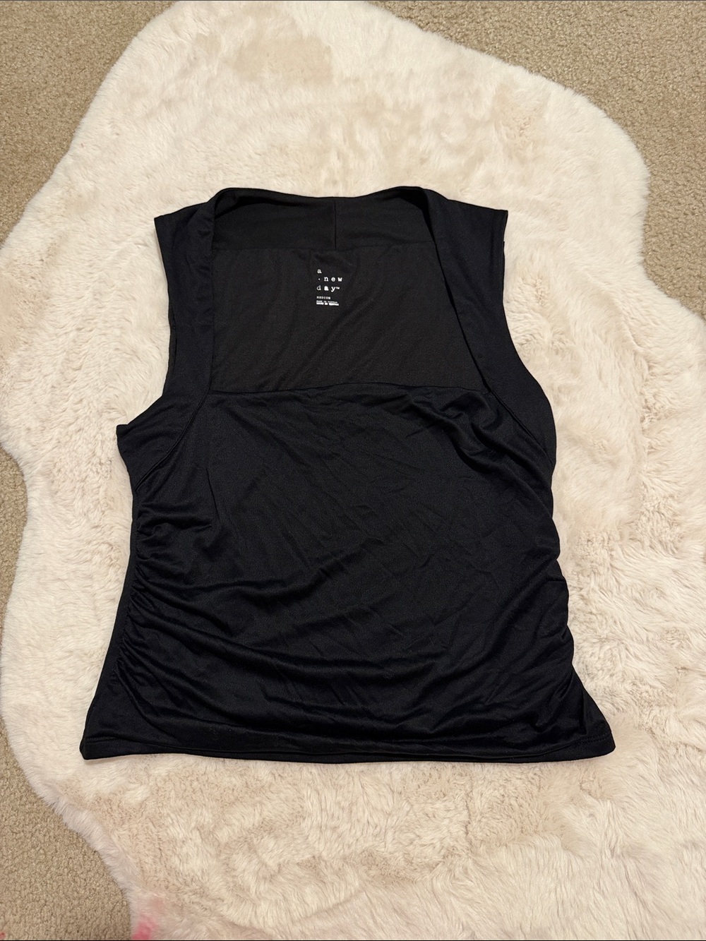 a new day Black Sleeveless Tank Top